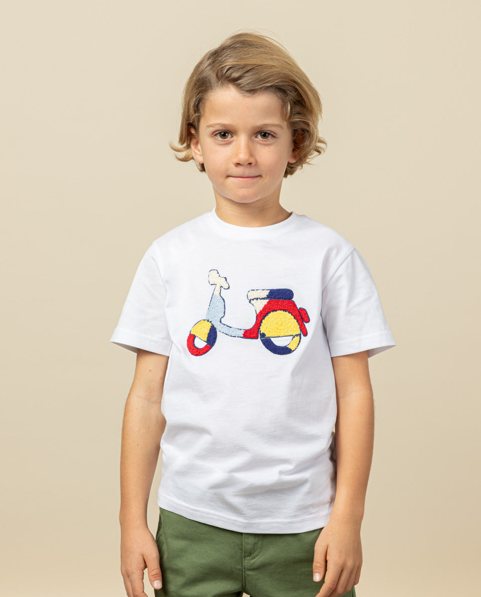 CAMISETA SCOTTA LOGO BLANCO