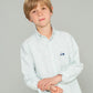 CAMISA OXFORD RAYAS VERDE