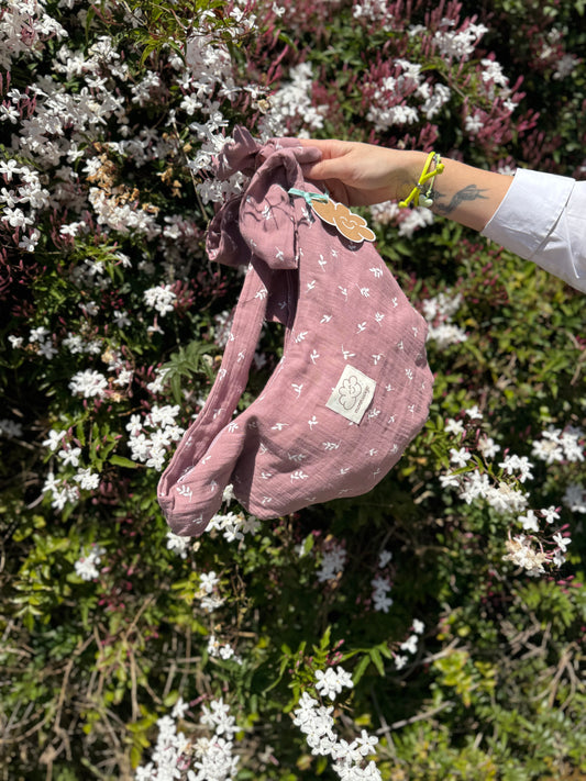 BANDOLERA MULTIPOSICIÓN MALVA