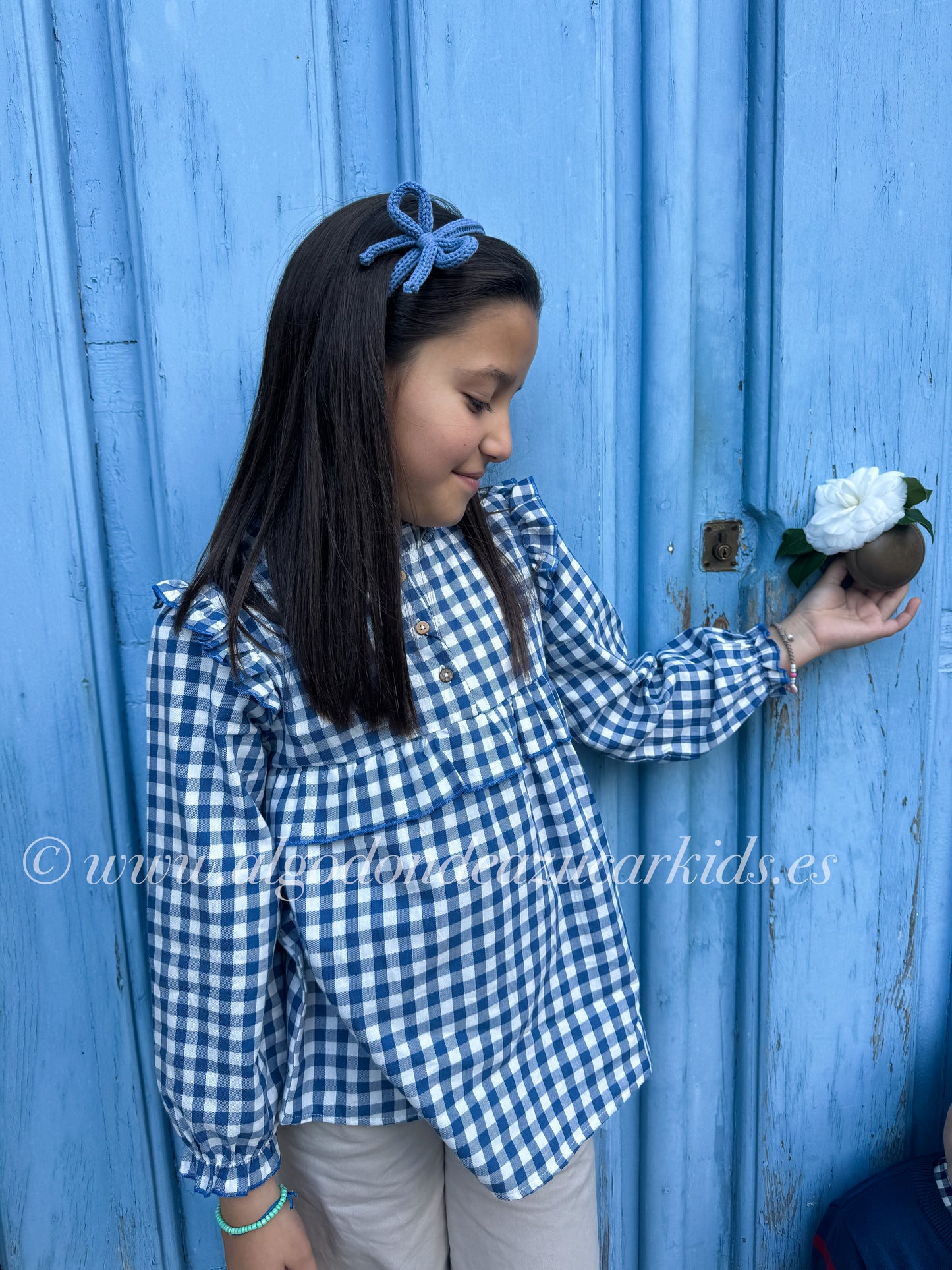 BLUSA CUADROS AZULÓN