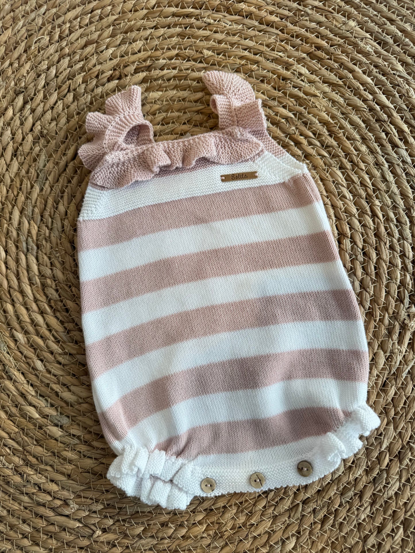 PELELE PUNTO RAYAS ROSA
