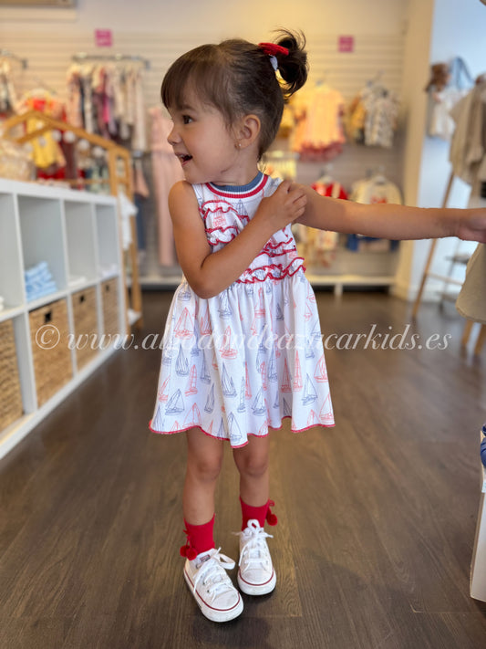 VESTIDO PIQUÉ VELEROS