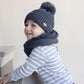 SET GORRO Y BUFANDA MARINO